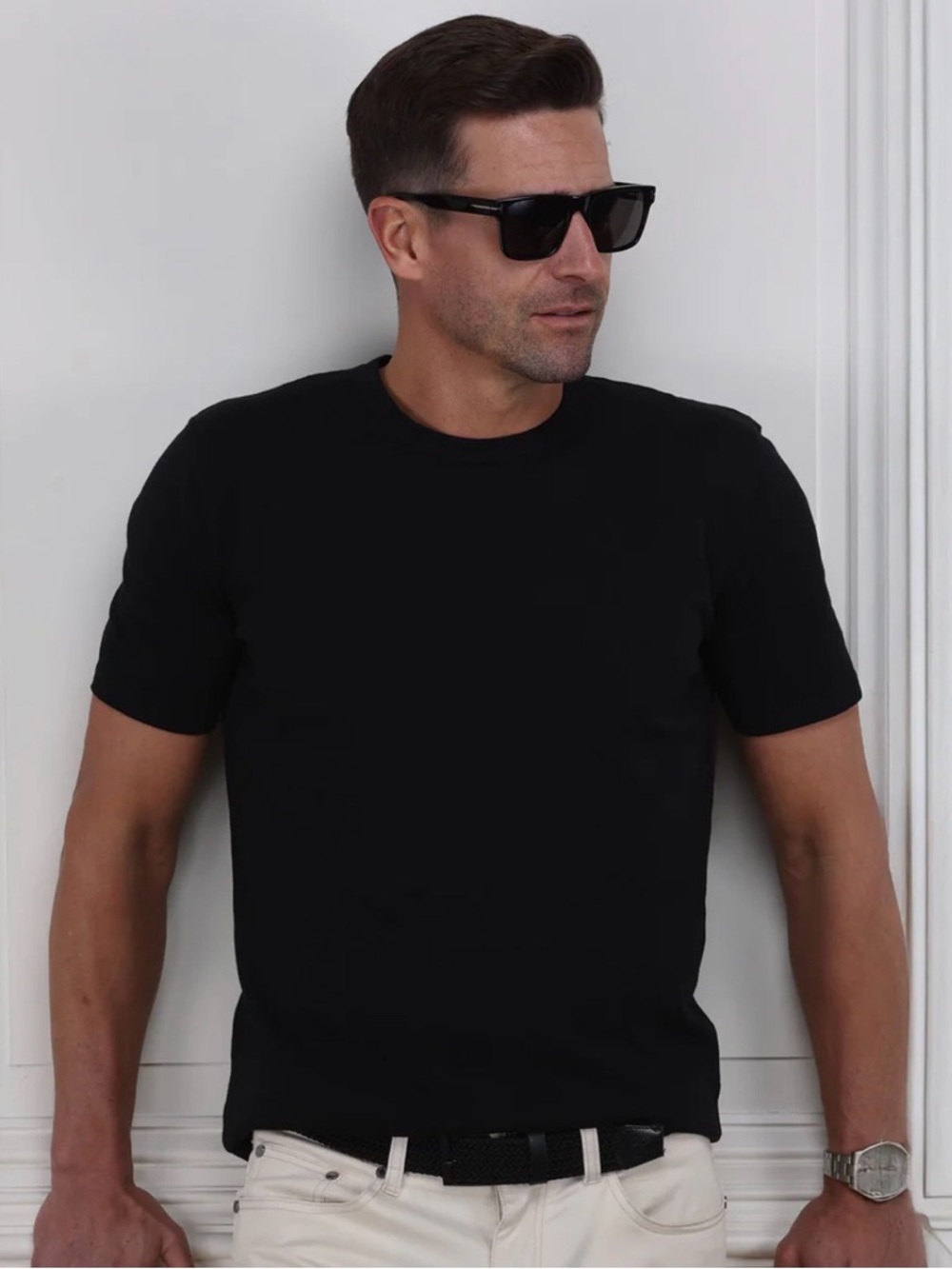 Collar & Co. | Men’s XL | Lucca Luxury Touch Cotton and Silk T-Shirt | Black NWT